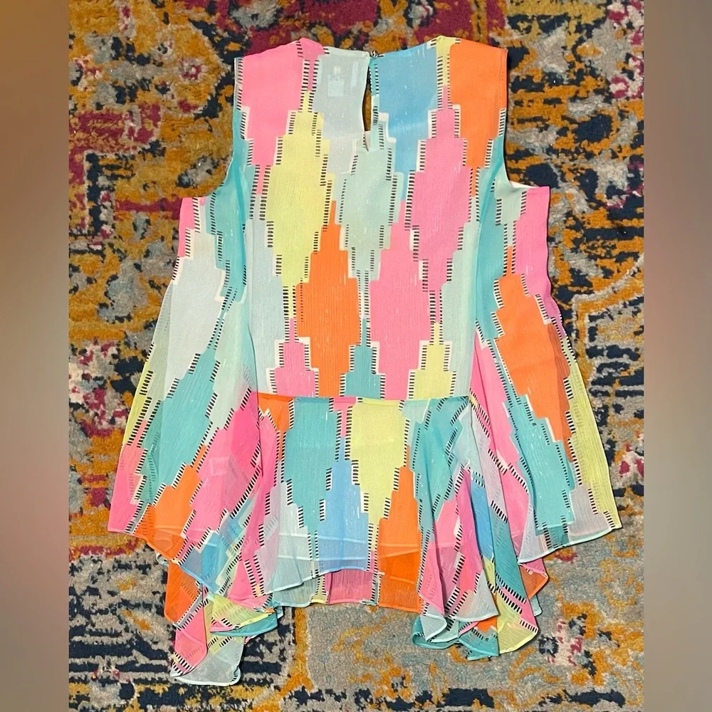 CeCe Colorful Tank Blouse 🥳 - Picture 2 of 5